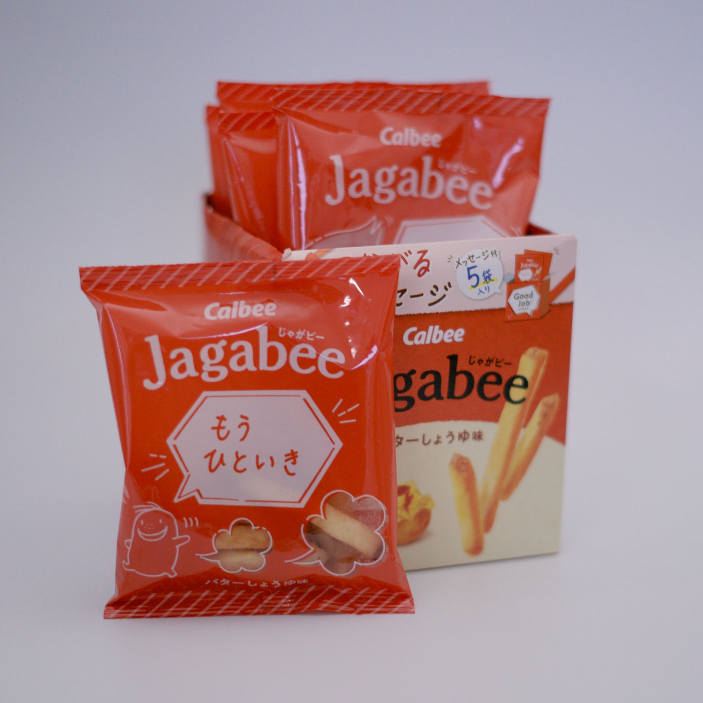 Calbee Jagabee Butter Soy Sauce Flavour 5 Pack Box (5x16g)