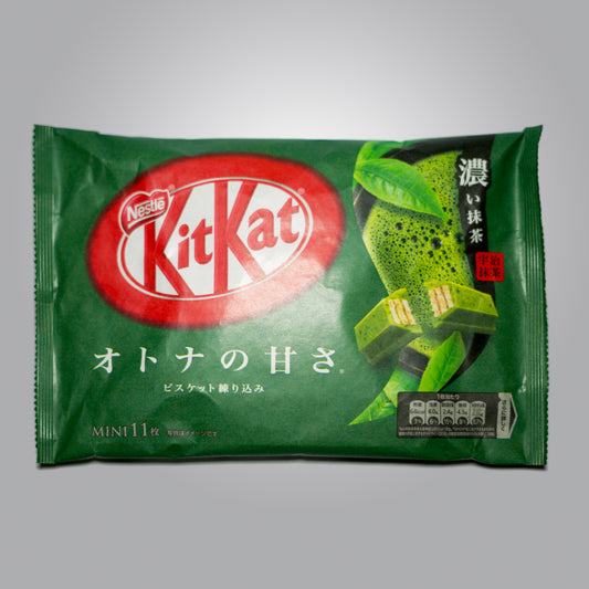 Melted Nestle Japanese KitKat Matcha Green Tea Mini Bars 11 Pcs