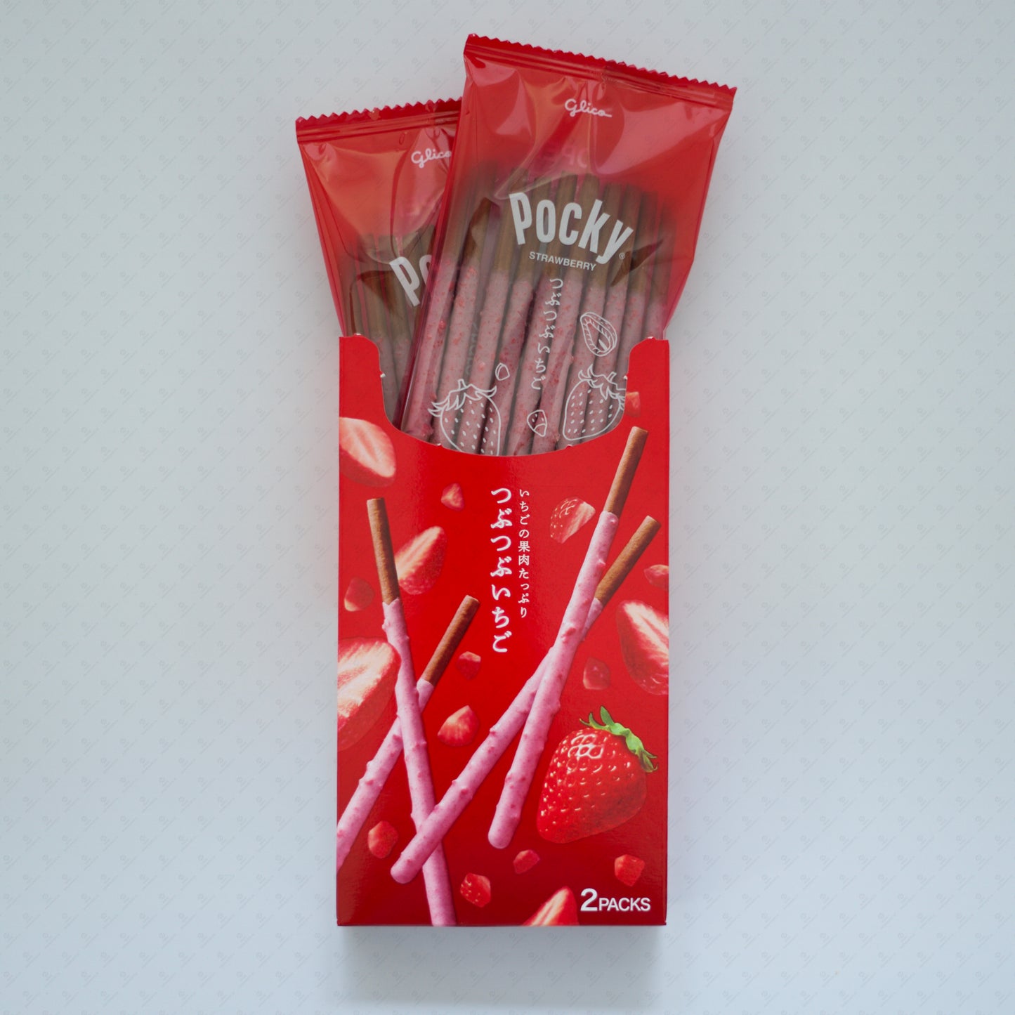 Expired - Glico Pocky Crunchy Strawberry Cream Covered Chocolate Biscuit Sticks