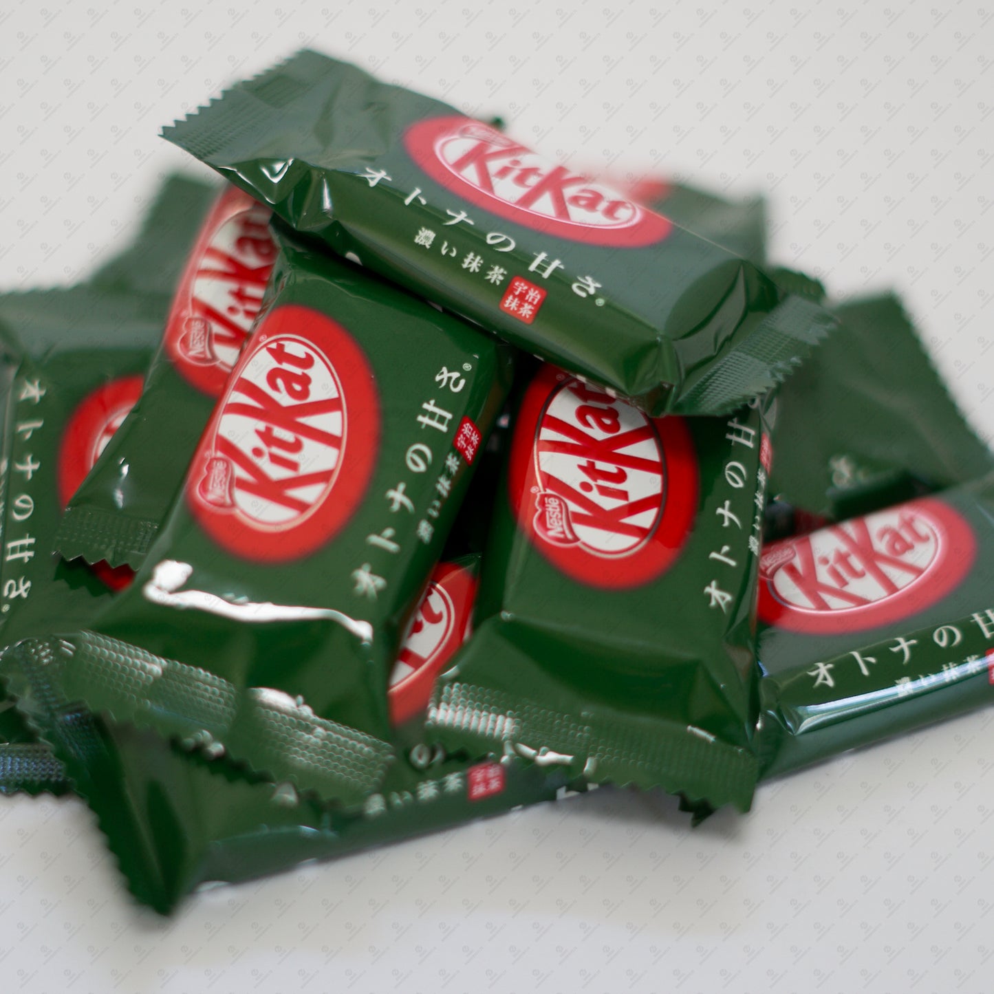 Melted Nestle Japanese KitKat Matcha Green Tea Mini Bars 11 Pcs