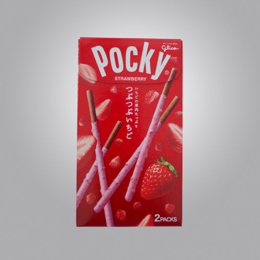 Expired - Glico Pocky Crunchy Strawberry Cream Covered Chocolate Biscuit Sticks