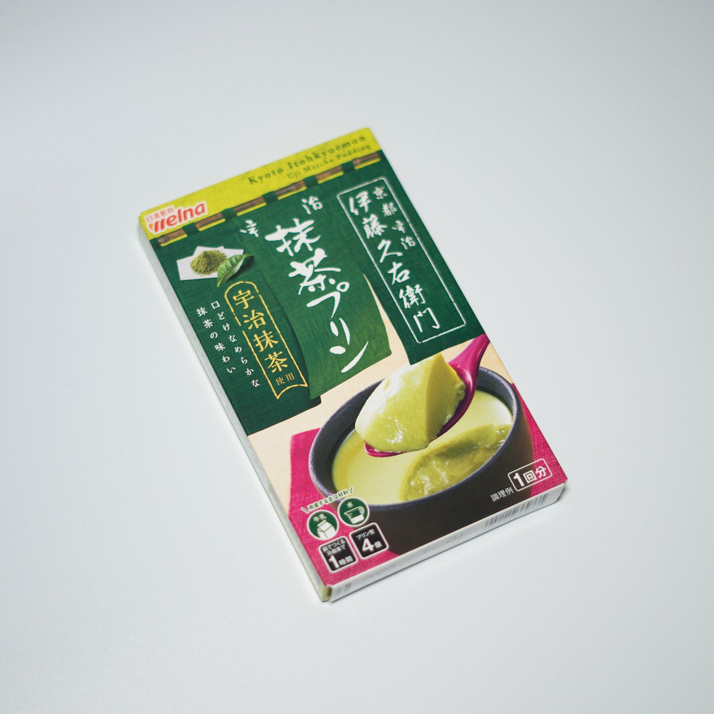 Nissin Welna Kyoto Itohkyuemon Uji Matcha Pudding Powder 50g