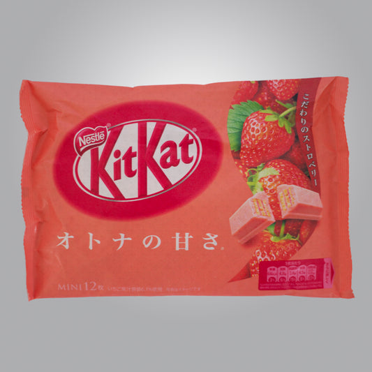 Melted - Nestle Japanese KitKat Strawberry Mini Bars 11 Pcs
